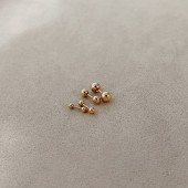 钛钢超短细针螺丝拧扣耳骨钉隐形双头小钢球耳蜗钉耳廓小豆豆耳钉