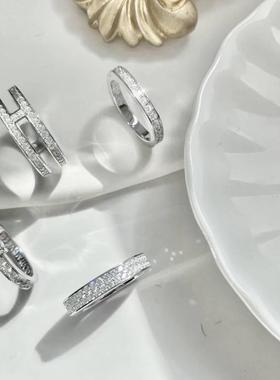 925纯银几何简约款戒指