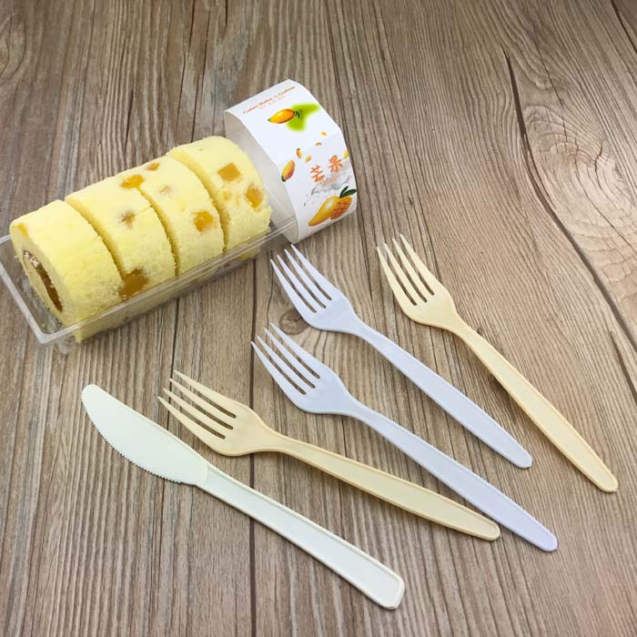 生日叉子包邮一次性环保塑料叉生日蛋糕叉子小时意面叉方便泡面叉子