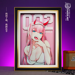 国家队02立体画鹤望兰动漫周边手办3d装饰挂画徽章海报摆件谷礼物