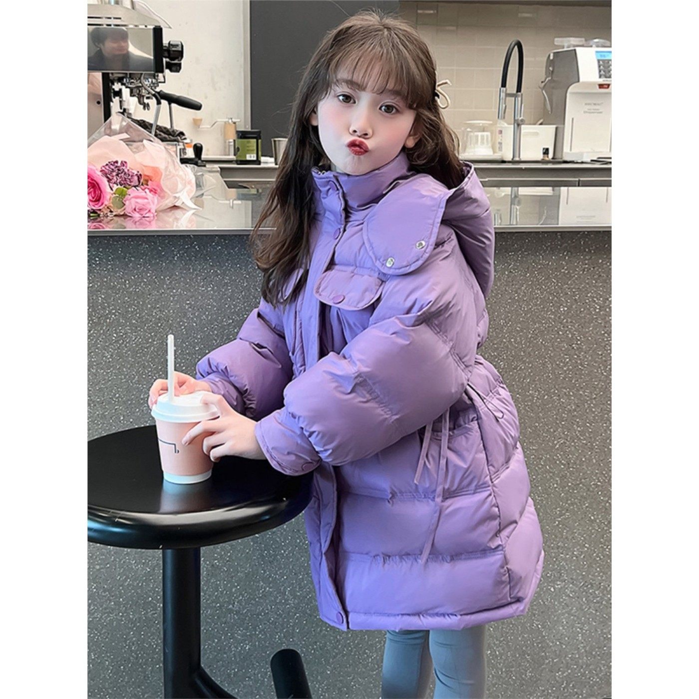 女童2024新款羽绒棉服冬季洋气儿童加厚冬装大童女孩韩版连帽棉袄,童装/婴儿装/亲子装,棉袄/棉服,淘宝优惠券,粉丝福利购,淘宝优惠卷