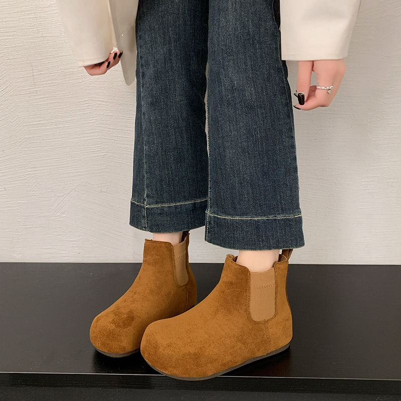 加绒加厚保暖时尚女鞋毛绒防滑休闲2025冬季网红雪地靴