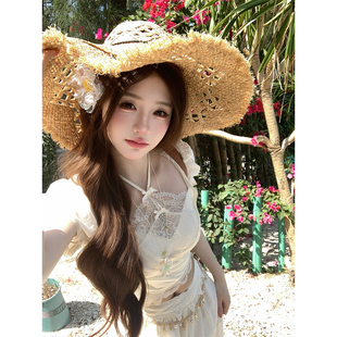 R3720 春夏波西米亚风半身裙吊带长裙 热恋海岛 瑞茜