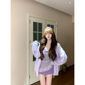 瑞茜 幻梦之约 秋纯欲风显瘦吊带连衣裙毛衣外套 R3533