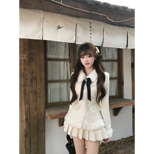 冬季 雪国情书 甜美显瘦修身 长袖 外套半裙R3628 瑞茜