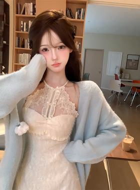 【瑞茜】初雪告白 秋季纯欲风少女显高收腰连衣裙 R2102L