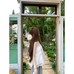 【瑞茜】露思奶芙 ins风中式服装上衣阔腿牛仔裤R8588Y