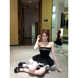【瑞茜】午夜茶会 夏季纯欲千金风法式设计连衣裙 R66632-2H