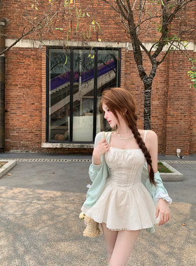 【瑞茜】 小白花 春夏学院风海军领中式服装上衣裙子 R9432-1D
