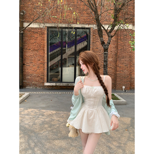 【瑞茜】 小白花 春夏学院风海军领中式服装上衣裙子 R9432-1D