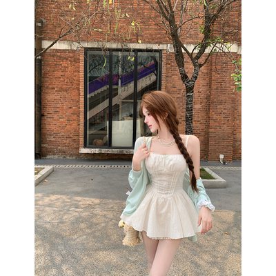 【瑞茜】 小白花 春夏学院风海军领中式服装上衣裙子 R9432-1D