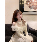 连衣裙R1157T 秋冬温柔风气质显瘦长袖 瑞茜 月光礼赞