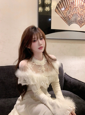 【瑞茜】月光礼赞 秋冬温柔风气质显瘦长袖连衣裙R1157T