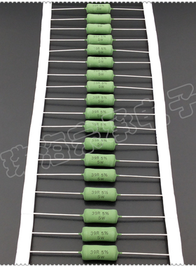 进口捷克 39欧 5W Vishay/Draloric AC05 39R 小体积线绕电阻器