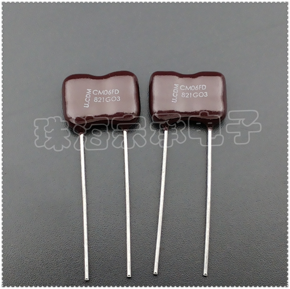 进口墨西哥 820pF 500V CDM 云母电容 CM06FD821GO3 821 2%