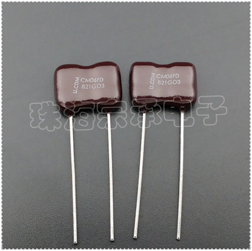 进口墨西哥 820pF 500V CDM 云母电容 CM06FD821GO3 821 2%