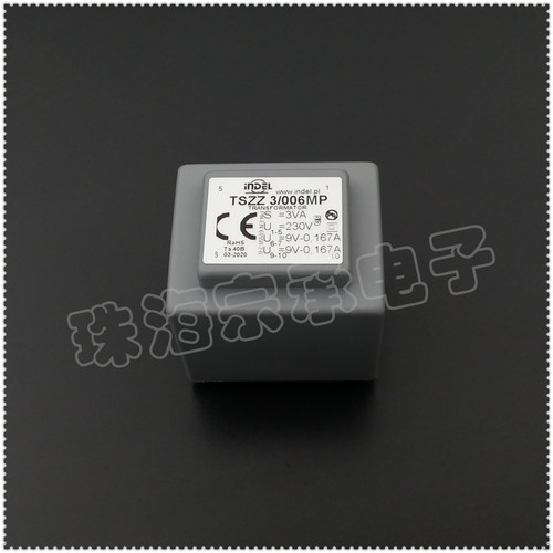 进口波兰 TSZZ3/006MP INDEL 230V转2x9V 电源变压器