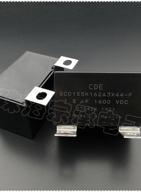 进口墨西哥 1.5uF 1600V CDE SCD155K162A3X44-F 电容器
