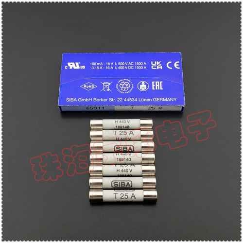 189140保险管SIBA西霸T25A440V