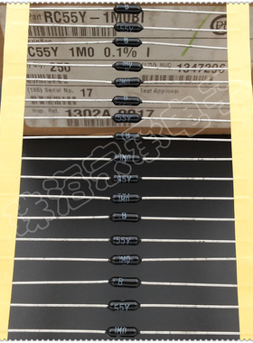 进口英国 1M 0.25W Welwyn韦尔文 RC55Y 1/4W 0.1% 金属膜电阻器