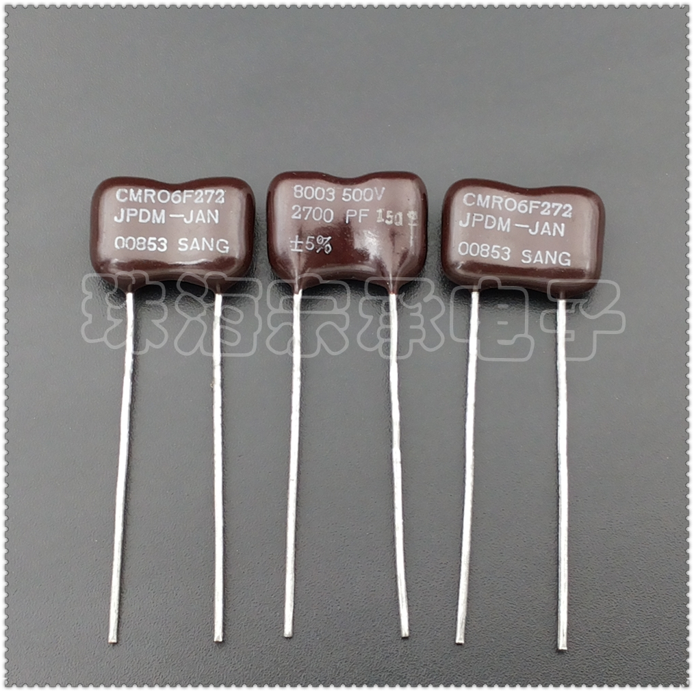 进口墨西哥 2700pF 500V CDM CMR06 0.0027uF 银云母电容 272 CDE