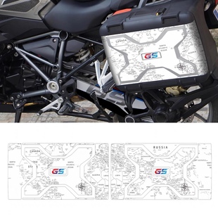 适用于宝马 水鸟 R1200GS R1250GS 原厂塑料三箱边箱尾箱贴纸贴花