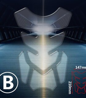 3D透明油箱垫保护贴纸摩托车配件适用于本田川崎铃木雅马哈鱼骨贴