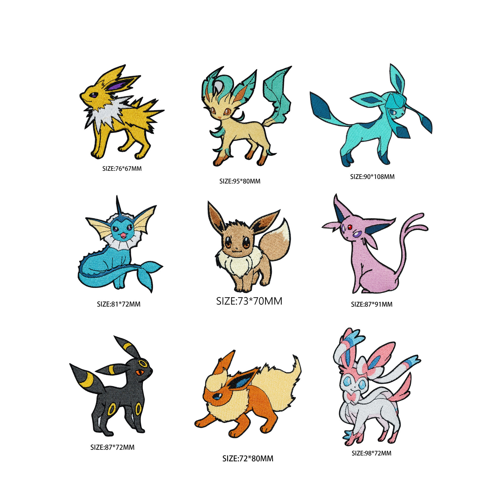 精灵宝可梦 伊布 刺绣徽章布贴衣服装饰补丁补洞贴diy背胶 魔术贴,居家布艺,布贴,淘宝优惠券,粉丝福利购,淘宝优惠卷