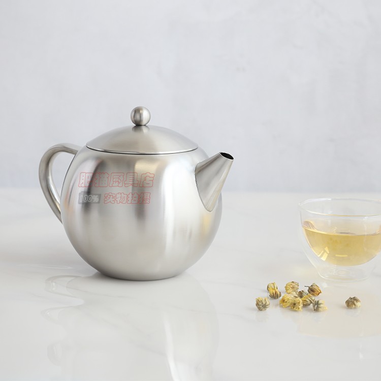 泡茶壶不锈钢含滤网肥猫厨具