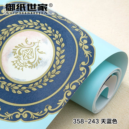 御纸世家现代中式进口无纺布墙纸客厅书房玄关电视背景墙纯纸壁纸