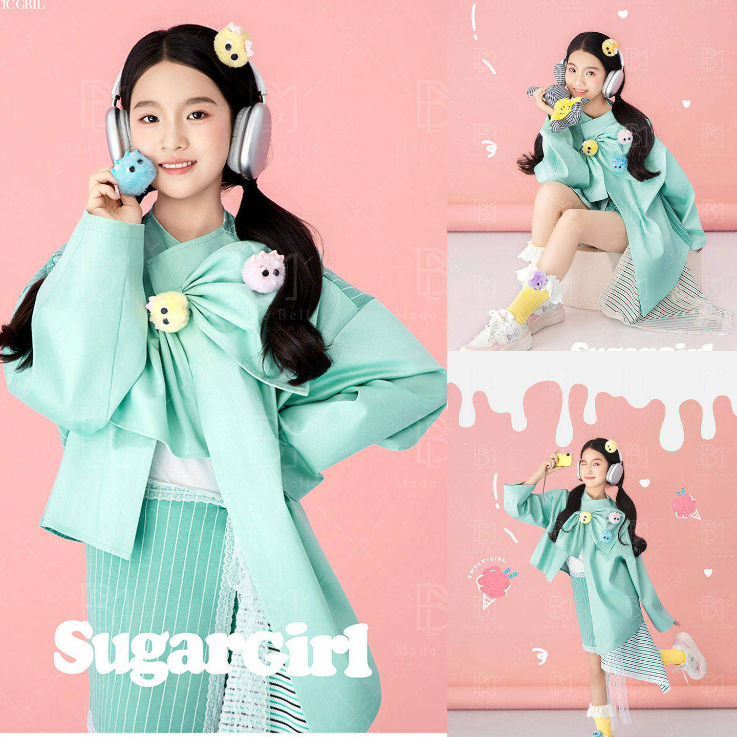 米蒂贝儿甜美少女风写真服装韩系梦幻摄影演出服儿童摄影影楼拍照