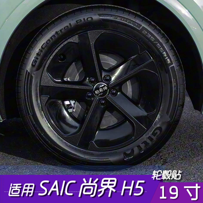 尚界H5轮毂改色黑化保护贴