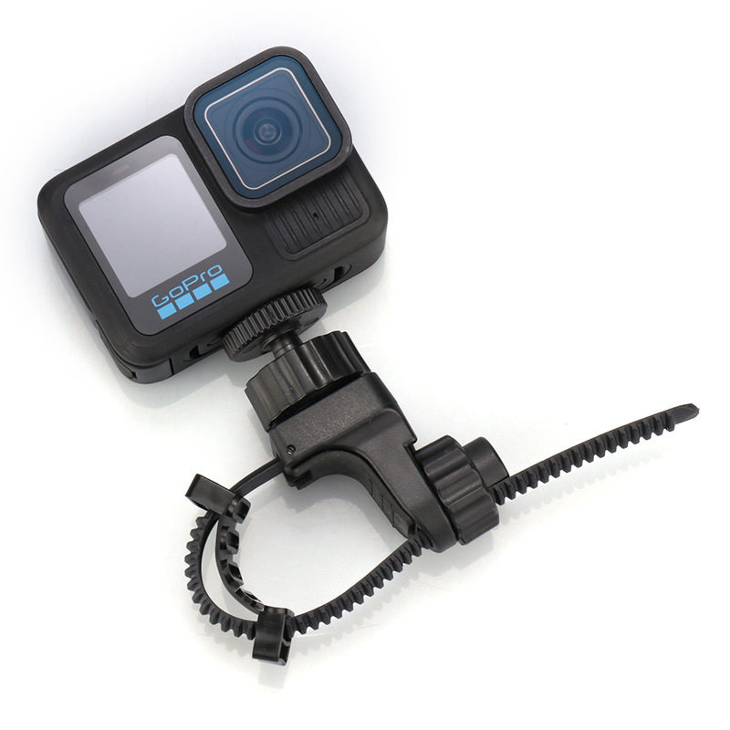 360度绳带固定夹 运动相机绑带支架 直播自拍摄影旋转GoPro单车夹