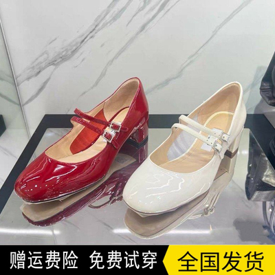 商场同款2026年春季新款甜美玛丽珍鞋单鞋粗跟女鞋EGR17