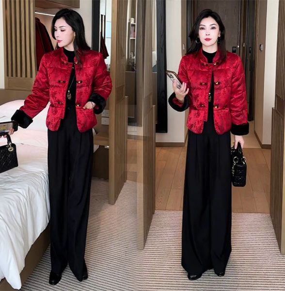 新中式国风棉服外套女2025冬季新款洋气轻奢百搭盘扣提花短款棉袄,女装/女士精品,棉衣/棉服,淘宝优惠券,粉丝福利购,淘宝优惠卷