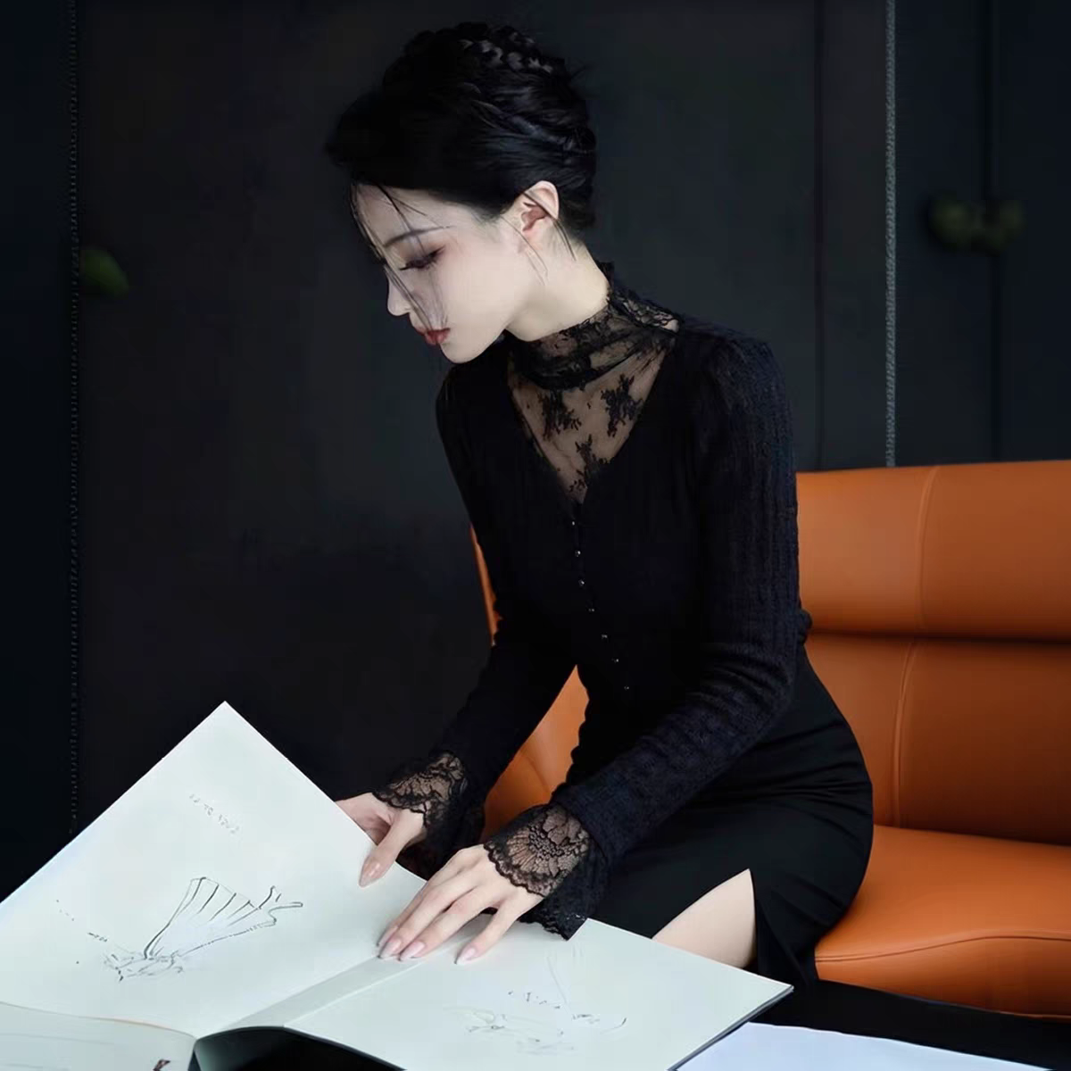 蕾丝打底衫T恤女春秋款2026新款黑色修身显瘦高级感内搭长袖上衣,女装/女士精品,蕾丝衫/雪纺衫,淘宝优惠券,粉丝福利购,淘宝优惠卷