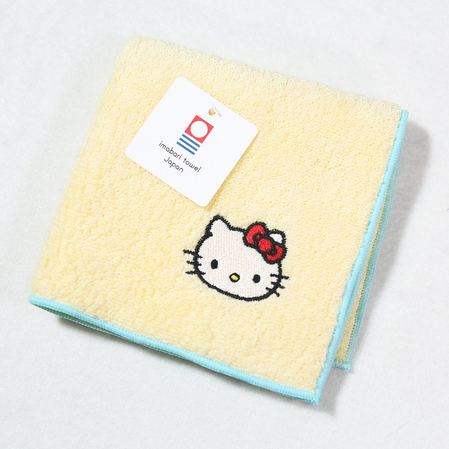 日本今治毛巾手帕手绢纯棉小方巾圣诞礼物三丽鸥凯蒂猫刺绣定制