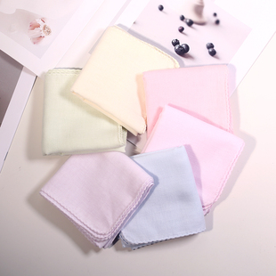 日式和音纯棉棉纱手帕手绢双层纱布吸水随身携带宝宝擦口水