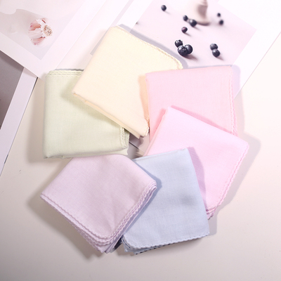 日式和音纯棉棉纱手帕手绢双层纱布吸水随身携带宝宝擦口水