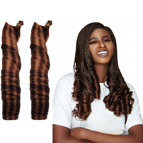 22inch 150g Loose Wave Braiding 大卷French Curls Synthetic