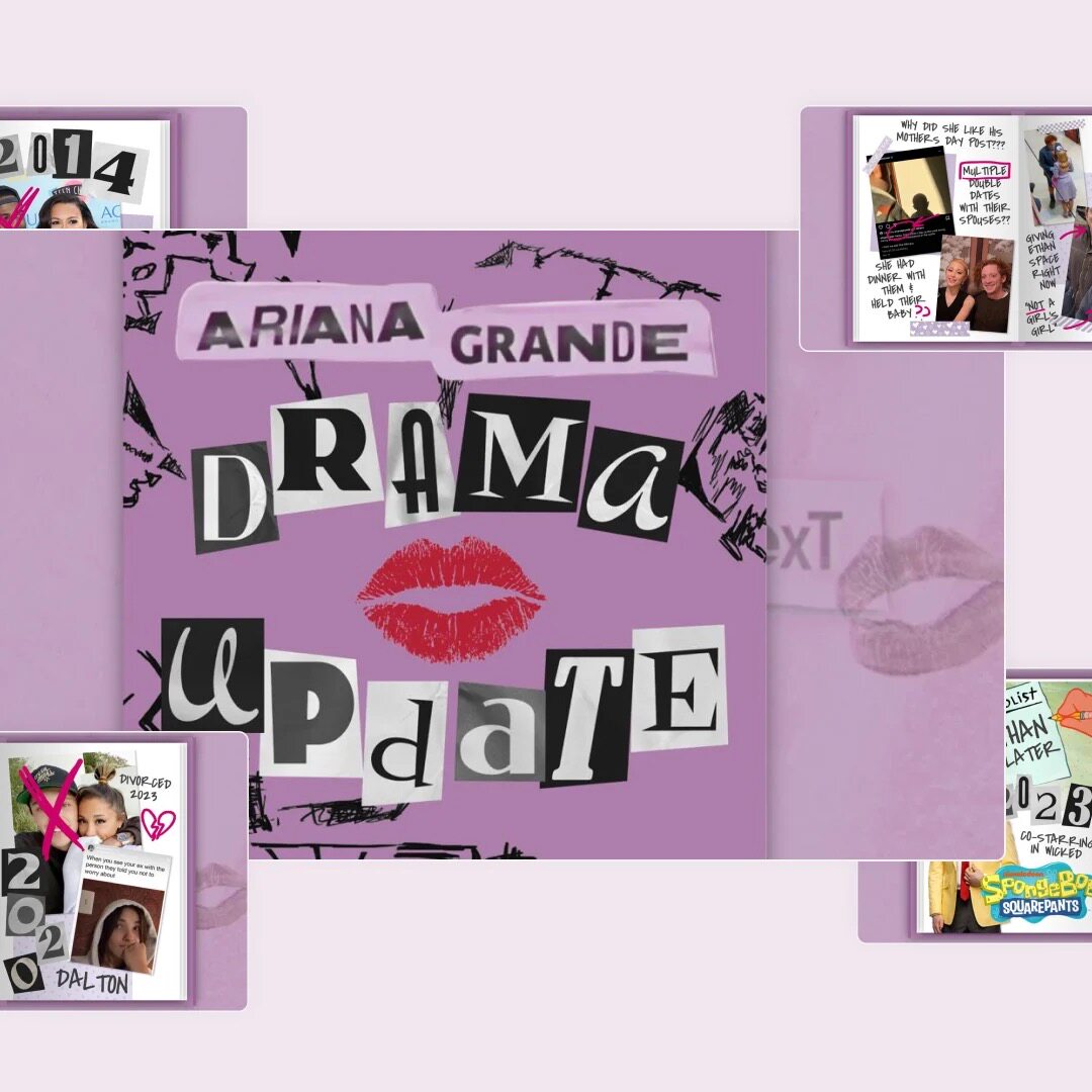 ArianaGrandePPT模板周边