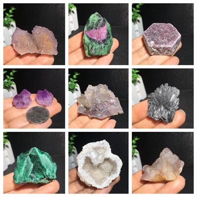 天然水晶原矿多款品种矿石实物图可选