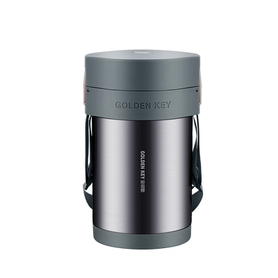 真空316不锈钢保温饭盒金钥匙