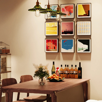 极简风景建筑小众艺术复古装饰画