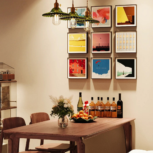 极简风景建筑小众艺术复古装饰画