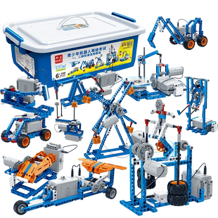 邦宝ET660积木科学拼装动力机械齿轮玩具5编程机器人等级考试礼物