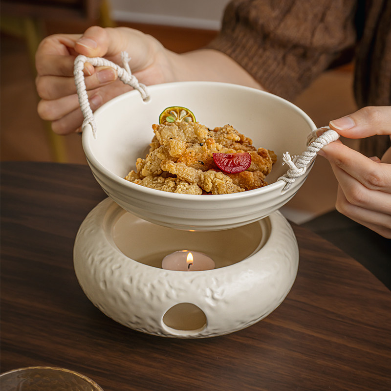 巷子尾加厚款干锅锅具陶瓷双耳盘