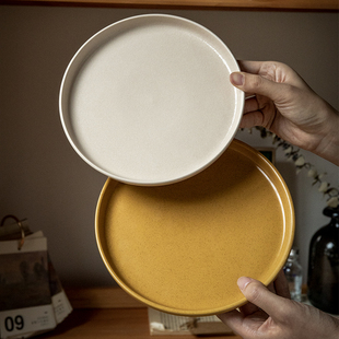 巷子尾〖19.99两个圆盘〗8.5英寸陶瓷盘牛排盘子餐厅意面盘西餐盘