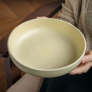 巷子尾〖有颜又实用〗8英寸陶瓷深盘哑光芝麻点拌面碗简约风菜碗