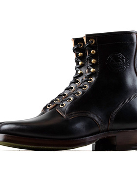 Rural Dog Woodcutting boots - Hand Dyed Black Horsebutt TPR